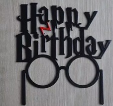 Happy Birthday with Glasses Harry Potter Metal Cutting Die Card Making C... - $12.00