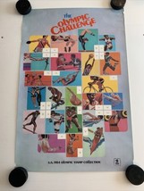 1984 U.S. Olympic Stamp Challenge Poster  USPS Stamp Collection Display ... - £23.65 GBP