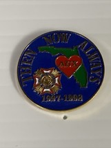 NEW VFW Then Now Always Florida 1997-1998 Pin KG JD Veterans of Foreign ... - $9.90