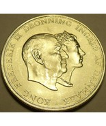 Rare Gem Bu Silver Denmark 1960H-CS 5 Kroner~silver Wedding Anniversary~... - £49.45 GBP