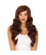 Premium Natural Long Wavy Chocolate Wig, Halloween Accessory for Adults ... - €24,35 EUR