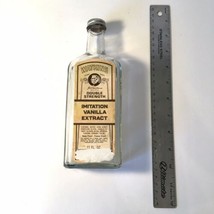 Vtg Watkins Double Strength Imitation Vanilla Extract Yellow Label Bottle Empty - £11.06 GBP