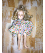 Vintage Ideal Doll P90 Creepy Girl Floral Dress Eyes Open /Close- Hallow... - $281.99 MXN