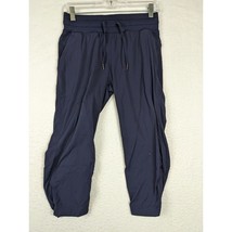 Lululemon Womens Navy Blue Jogger Pants Drawstring Waist Pockets - £20.07 GBP