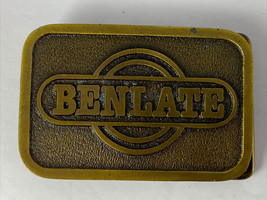 NOS Vintage Solid Brass Benlate Belt Buckle by C+D Hit - Farm Agriculture Dupont - £4.72 GBP