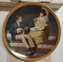 Norman Rockwell Pondering on the Porch Plate 1981 Vtg Rediscovering Women 3rd  - £6.98 GBP
