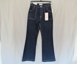Vanilla Star jeans high rise flare W27/5 dark wash denim inseam 31&quot; New - £18.81 GBP