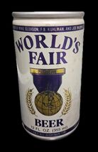 Old Vintage Worlds Fair Beer Can Metal Sign 8x12in  Mancave Garage 46 - $52.78 CAD
