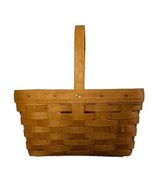 Vintage 1997 Longaberger Rectangular Basket and Plastic Protector Used - £18.51 GBP