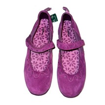 LL Bean Mary Jane Shoes Suede Hook Loop Strap Flat Comfort Girls Size 5 ... - $8.00