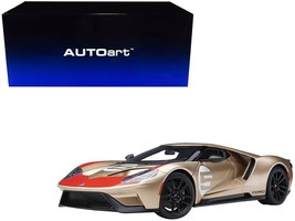 Ford GT Heritage Edition #5 &quot;Holman Moody&quot; Gold Metallic with Red and White Grap - £243.50 GBP