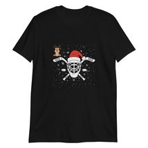 Ice Hockey Christmas Player T-Shirt, Funny Xmas Gift Boys T-Shirt Black - £14.24 GBP+