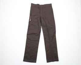 New Dickies Mens 30x32 Original Fit Spell Out Cotton Twill Mechanic Pants Brown - £43.11 GBP