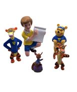 Winnie The Pooh, Tigger, Christopher Robinson, Little Roo 2-4&quot; Figures S... - $19.50 CAD