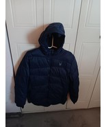 Boys or Girls SPYDER Navy Blue Hooded Puffer Coat Size XL 18/20  Unisex - $562.17 MXN