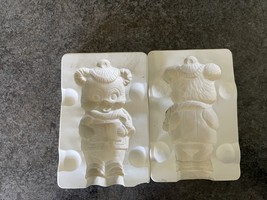 Alberta  #A424 - Bear Caroling Ornament Ceramic Mold - $4.90 CAD