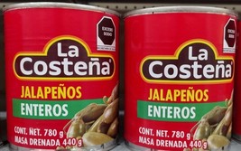 2X LA COSTENA WHOLE JALAPENOS ( JALAPENOS ENTEROS ) 2 OF 780g EA - FREE ... - $24.74
