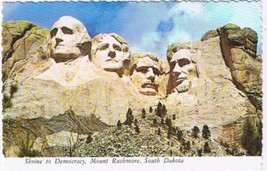 South Dakota Postcard Mount Rushmore Shrine To Democracy - £2.33 GBP