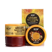 WOW Skin Science Face and Body Ubtan Scrub Saffron &amp; Turmeric 200ml - £20.92 GBP