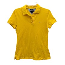Tommy Hilfiger Yellow Slim-Fit Short Sleeve Pique Cotton Polo Shirt Size... - $39.99