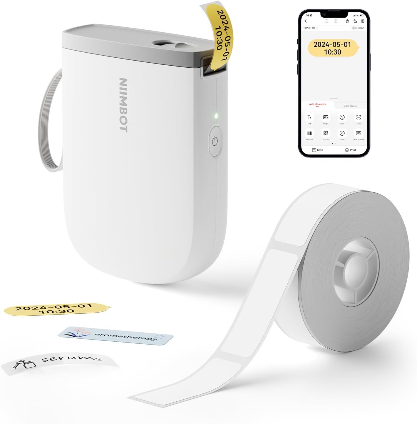 Niimbot D11 New Version Label Maker Machine With Tape,300Dpi Bluetooth, ... - $47.96