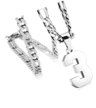 Personalized Jersey Number Necklaces for Stainless - $748.58 MXN