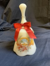 Vintage Fenton Glass Musical  Christmas Bell Light a Candle ‘White Christmas’ - £25.95 GBP