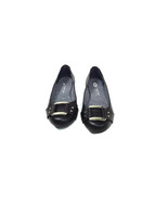 DR. Scholl&#39;s Memory Foam COOL FIT Womens BLACK Flat Shoes Metal Buckle S... - £13.66 GBP