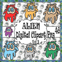 ALIEN Digital Clipart Vol.3 - $1.25