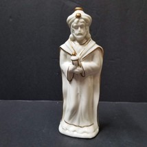 Wise Man Porcelain Figurine Replacement Christmas Wonder Gold Trim Magi King - £8.77 GBP