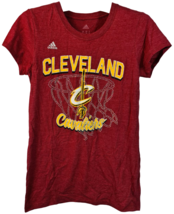 Adidas Donna Cleveland Cavaliers Bling Rete Manica Corta T-Shirt - Medio - £14.19 GBP