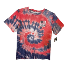 Eleven VS 11 Boys T-Shirt Patriotic Red White Blue Tie Dye Short Sleeve ... - £11.61 GBP