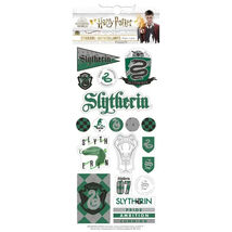 Slytherin House Pride Harry Potter Enamel Sticker Sheet for Scrapbooking - $4.46