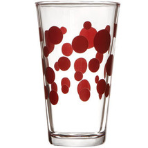 Holiday Red Polka Dots  16 oz Glass Cooler - $12.99