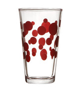 Holiday Red Polka Dots  16 oz Glass Cooler - £10.38 GBP