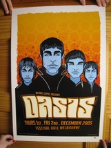 Oasis Affiche Concert Festival Entrée Melbourne Décembre 2005 - £141.04 GBP