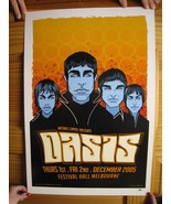 Oasis Affiche Concert Festival Entrée Melbourne Décembre 2005 - £134.43 GBP