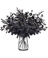 20PCS Black Halloween Decor Artificial Flowers Bulk - Eucalyptus Stems B... - $393.36 MXN