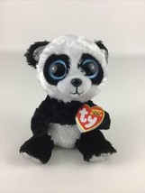 Ty Beanie Boos Bamboo Panda Bear 6&quot; Plush Bean Bag Stuffed Toy 2021 w Tags - £13.38 GBP