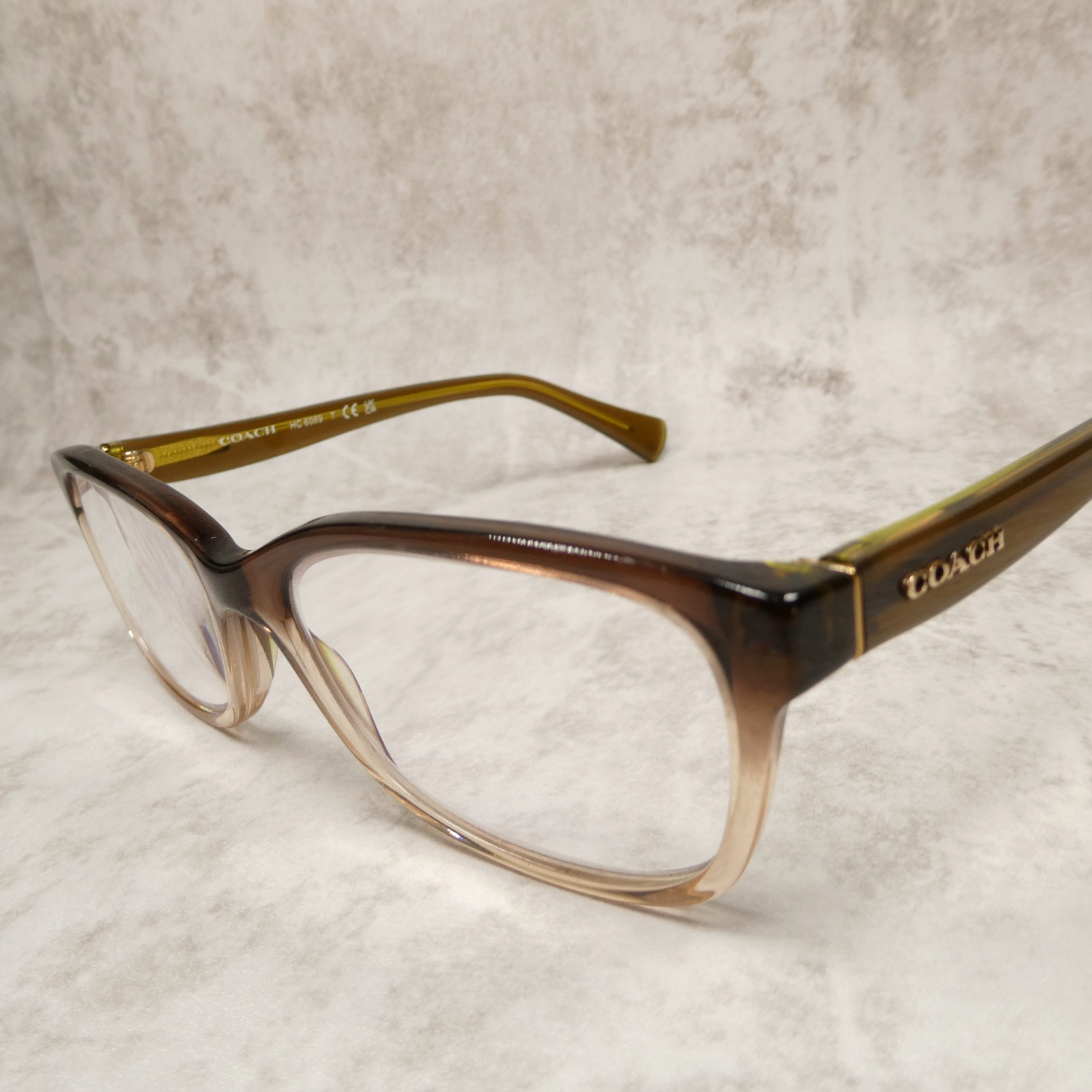 Coach Womens Olive Brown Gradient Eyeglasses FRAMES w/ Case - HC6089 51-16-135 Item image 9