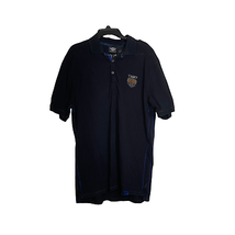 Harley-Davidson Polo Shirt Size Large Black 115 Years Pullover Logo Cotton Mens - £15.56 GBP