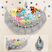 iHansee 56" Jumbo Stuffed Animals Hammock w/ LED Star Light Gray - $224.41 MXN iHansee 56" Jumbo Stuffed Animals Hammock w/ LED Star Light Gray - $224.41 MXN