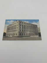 Vtg Postcard Lithograph Post Office Jackson Mississippi 1938 Linen - £15.80 GBP