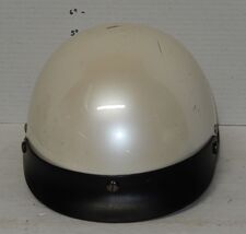 HCI DOT Motorcycle Half Helmet White Size small with Visor - $39.55