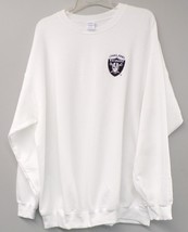 NFL Oakland Raiders Embroidered Crewneck Sweatshirt  S-5XL, LT-4XLT New - £21.39 GBP+