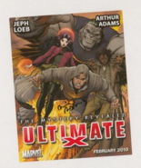 Arthur Adams SIGNED Marvel Promo Art Post Card Ultimate X Hulk / Jeph Loeb - $183.95 MXN