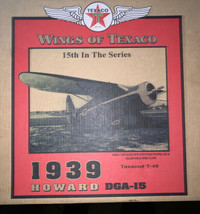 [NEW] ERTL Wings of Texaco 1939 Howard DGA-15 1:38 Scale Replica Airplane - £61.93 GBP