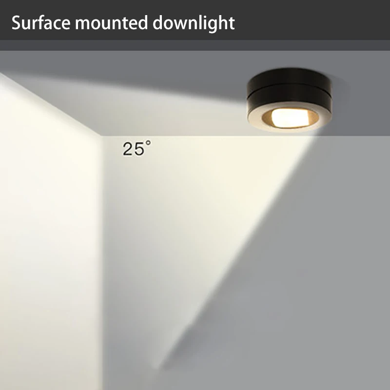 Super Bright 220V Led downlight COB Spot Light 3w 5w 7w surface mounted downligh - £135.16 GBP