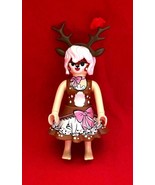 Playmobil Magic Deer Girl w Antlers + Red Flower 3&quot; Tall Series 22 - $130.85 MXN