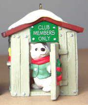 Vintage 1988 Hallmark OUR CLUBHOUSE Keepsake Collectors Club Ornament in Box - £10.03 GBP